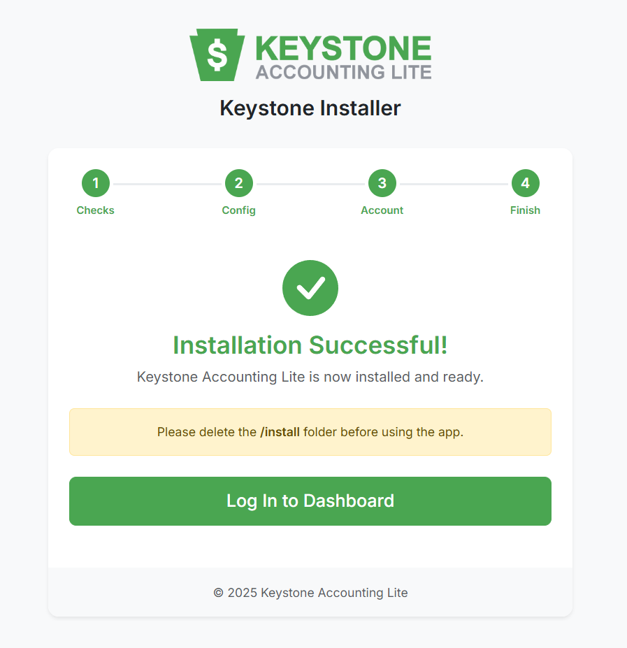 Installation Success